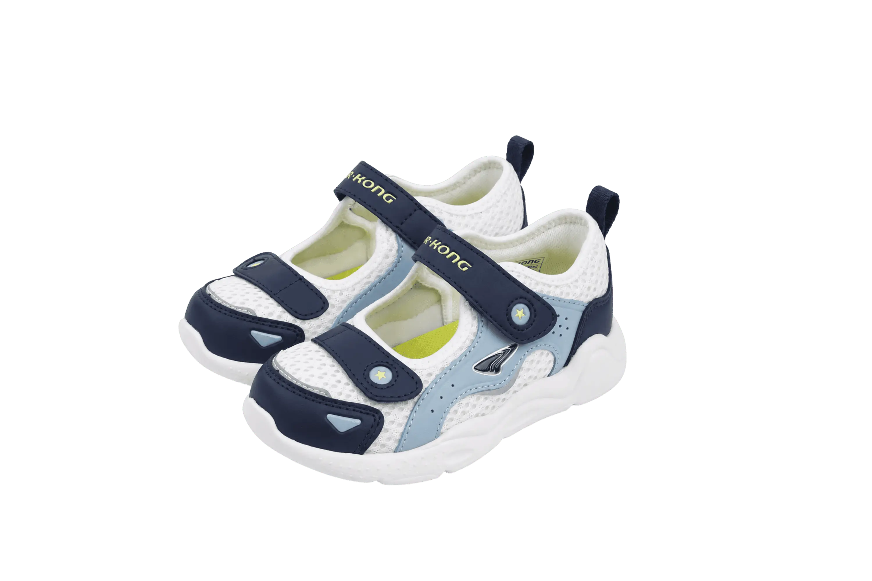 Dr. Kong Blue Orbit kids' boys' shoes in blue – front view – StepWell UAE