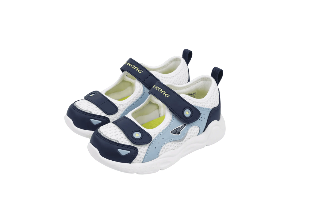 Dr. Kong Blue Orbit kids' boys' shoes in blue – front view – StepWell UAE