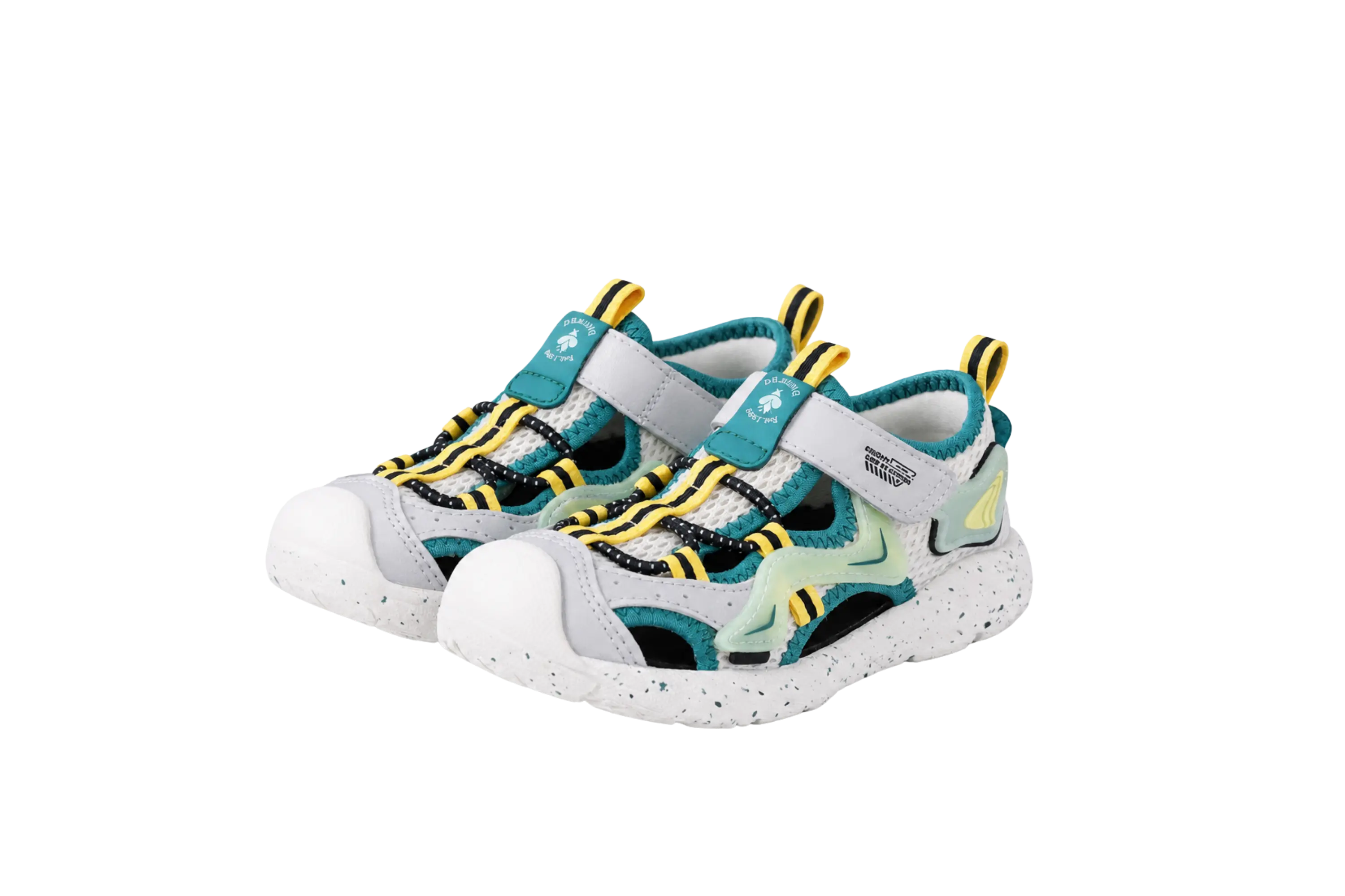 Dr. Kong Jungle Dash kids' boys' shoes in khaki/green – front view – StepWell UAE