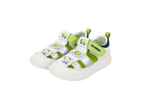 Dr. Kong Lime Pilot toddler boys' shoes in lime green – front view – StepWell UAE