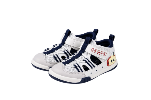 Dr. Kong Navy Star toddler boys' shoes in navy blue – front view – StepWell UAE