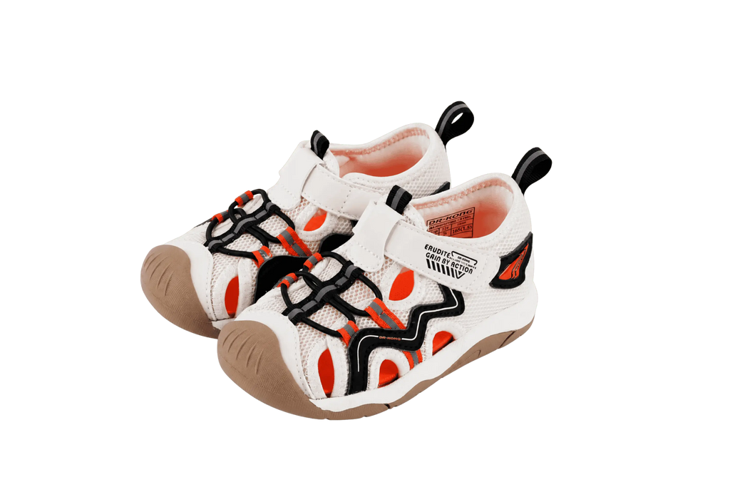 Dr. Kong Orange Storm kids' boys' shoes in orange – front view – StepWell UAE