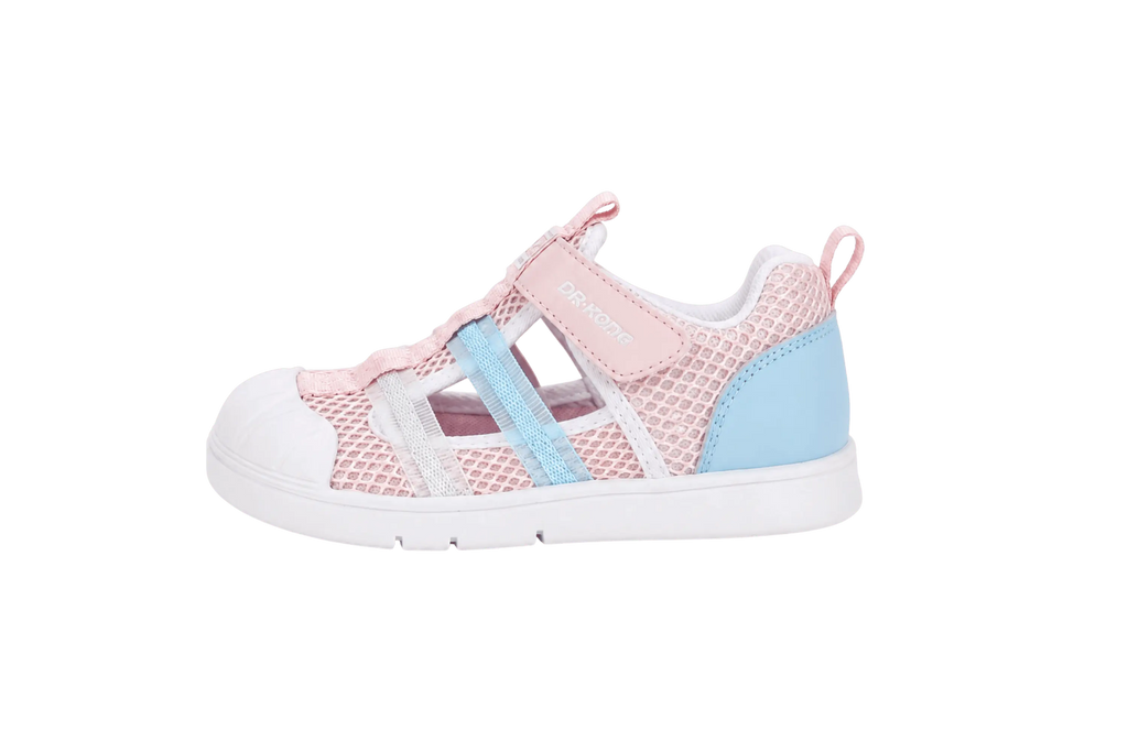 Dr. Kong Pink Breeze kids' girls' shoes in pink – side view showing flexible arch-support outsole – StepWell UAE