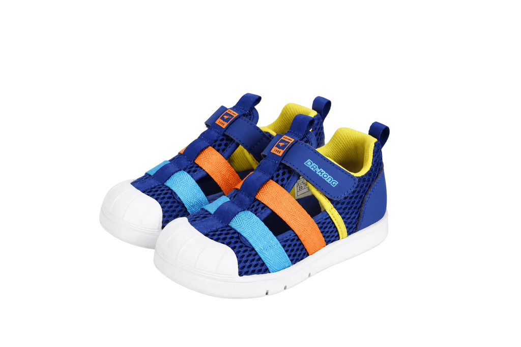 Dr. Kong Turbo Blue kids' boys' shoes in blue – front view – StepWell UAE