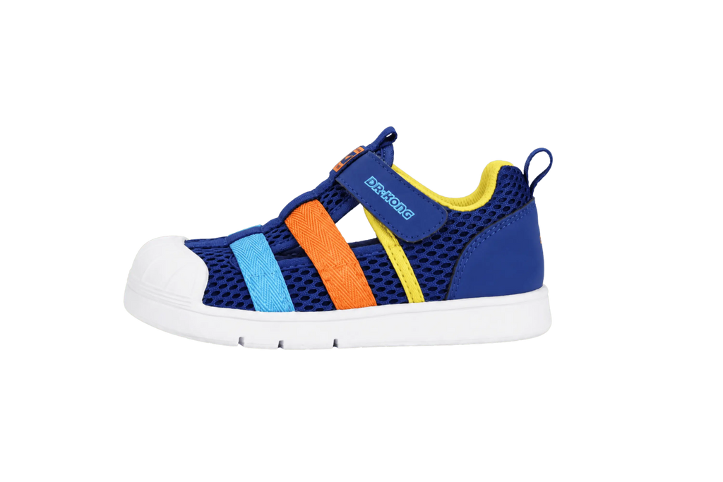 Dr. Kong Turbo Blue kids' boys' shoes in blue – side view showing flexible grip outsole – StepWell UAE