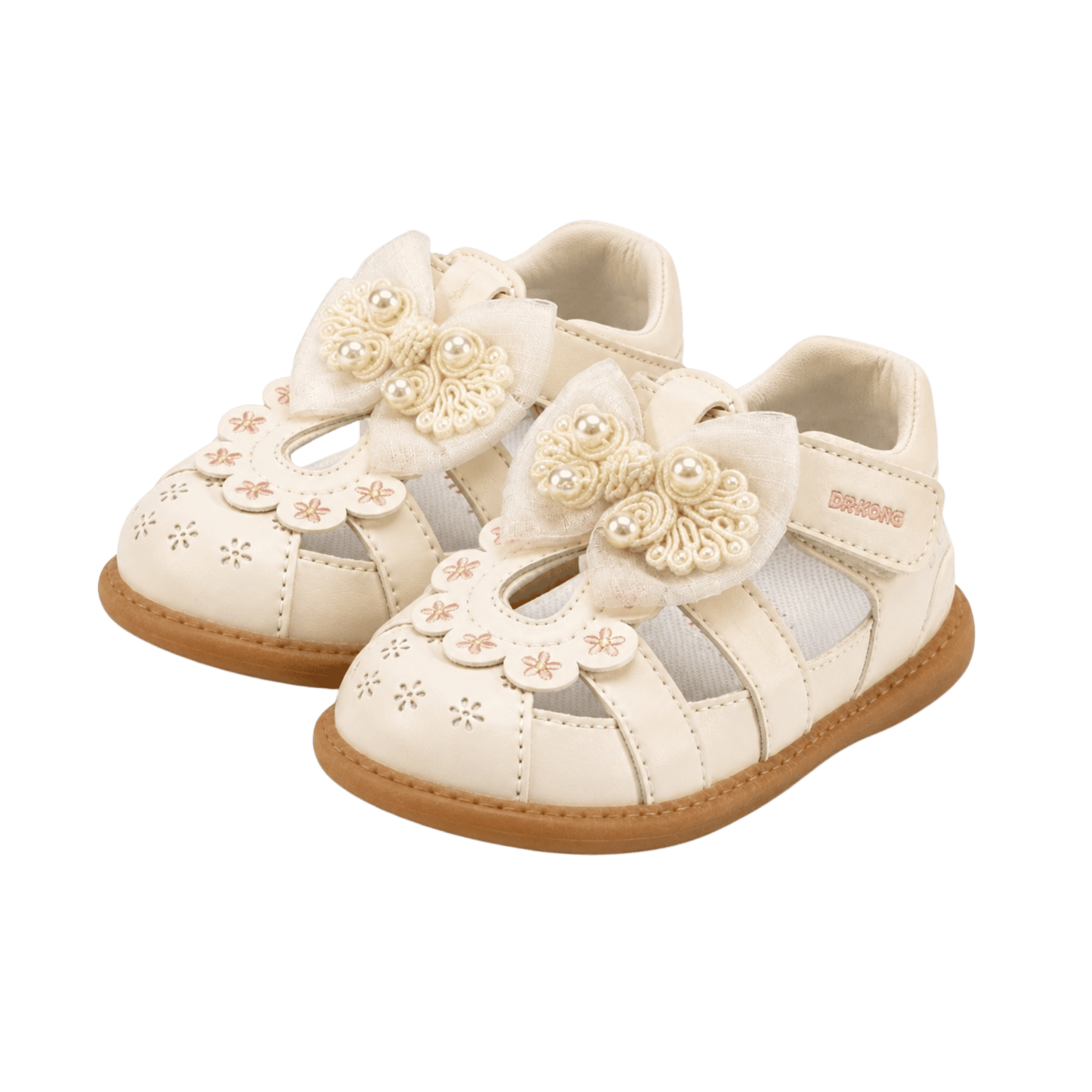 Cream Petal | First Steps Girls' Orthopedic Sandals Dr. Kong