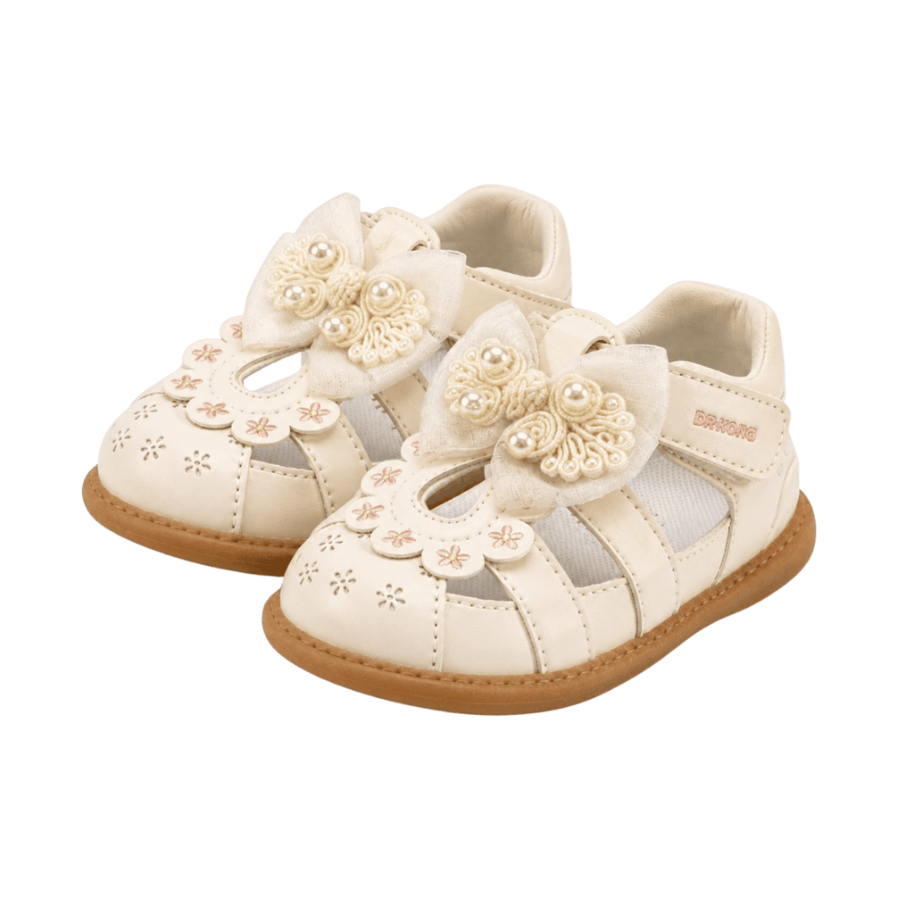 Cream Petal | First Steps Girls' Orthopedic Sandals Dr. Kong