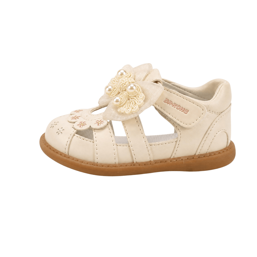 Cream Petal | First Steps Girls' Orthopedic Sandals Dr. Kong